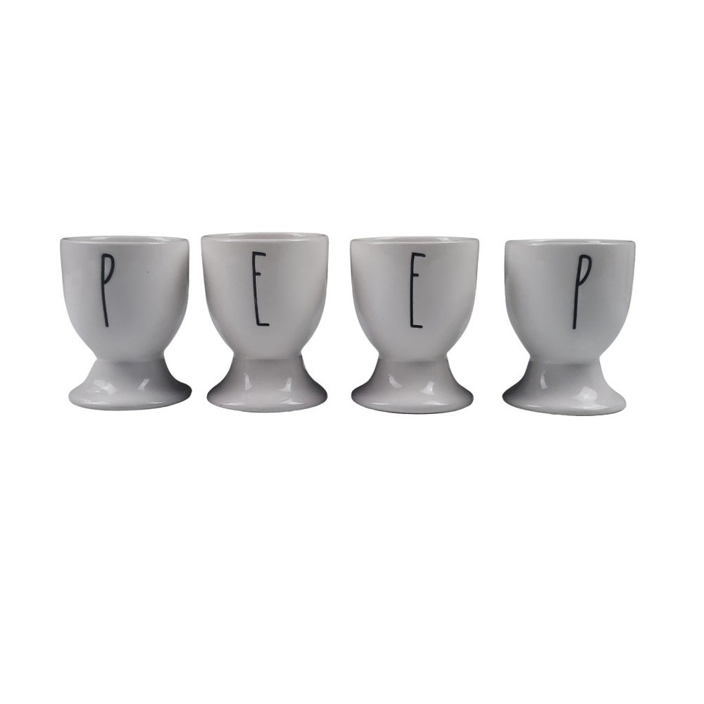 Rae Dunn Peep Egg Cups Easter Decor LL Set Of 4 Artisan Collection By Magenta